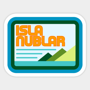 Isla Nublar Retro Logo Sticker